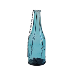 Lanterne florale en verre bouteille  | Deco-Delight.com