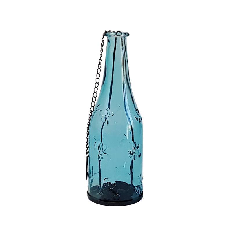 Lanterne florale en verre bouteille  | Deco-Delight.com Lanterne florale en verre bouteille  | Deco-Delight.com