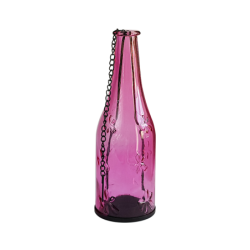 Lanterne florale en verre bouteille  | Deco-Delight.com
