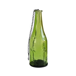 Lanterne florale en verre bouteille  | Deco-Delight.com