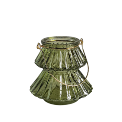 Photophore topaze champagne texturé  | Deco-Delight.com