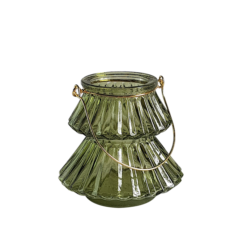 Photophore topaze champagne texturé  | Deco-Delight.com