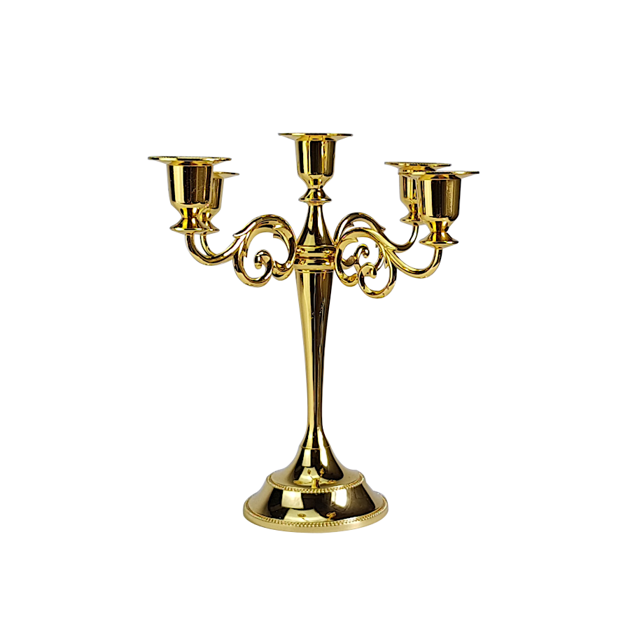Bougeoir métal à 5 branches élégant | Deco-Delight.com Bougeoir métal à 5 branches élégant | Deco-Delight.com