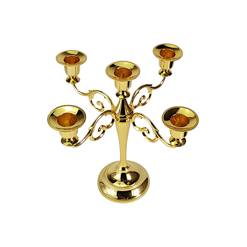 Bougeoir métal à 5 branches élégant  | Deco-Delight.com Bougeoir métal à 5 branches élégant  | Deco-Delight.com