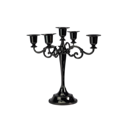Bougeoir métal à 5 branches élégant  | Deco-Delight.com