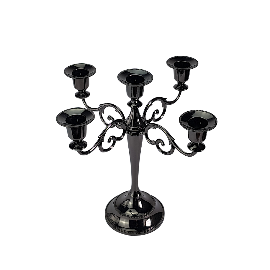 Bougeoir métal à 5 branches élégant | Deco-Delight.com Bougeoir métal à 5 branches élégant | Deco-Delight.com