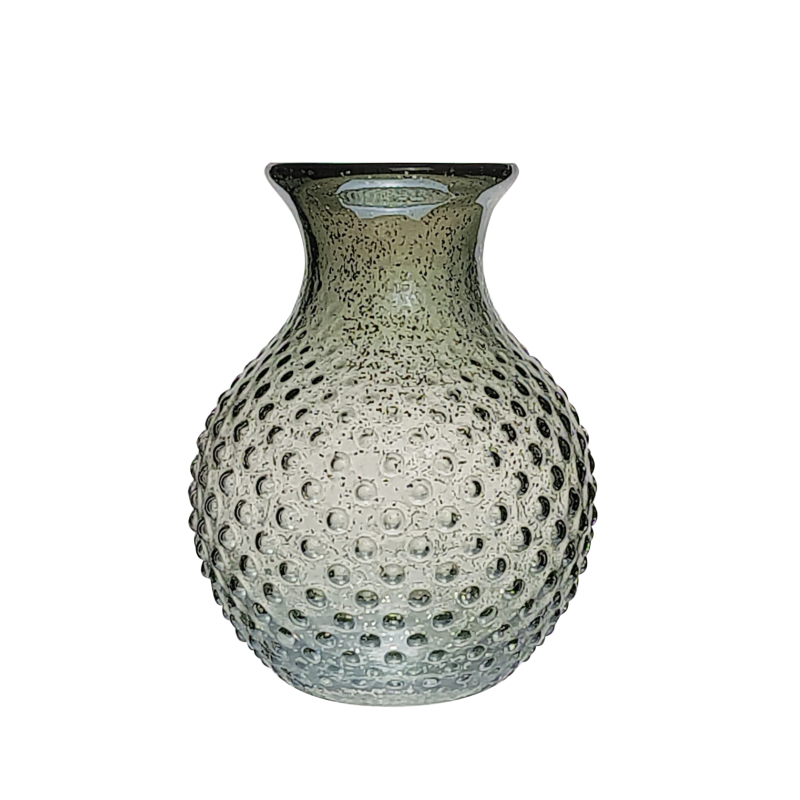 Vase gris pailleté à bulles en verre  | Deco-Delight.com Vase gris pailleté à bulles en verre  | Deco-Delight.com