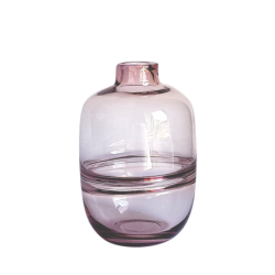 Vase en verre transparent H18 épuré  | Deco-Delight.com