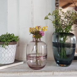 Vase en verre transparent H18 épuré  | Deco-Delight.com