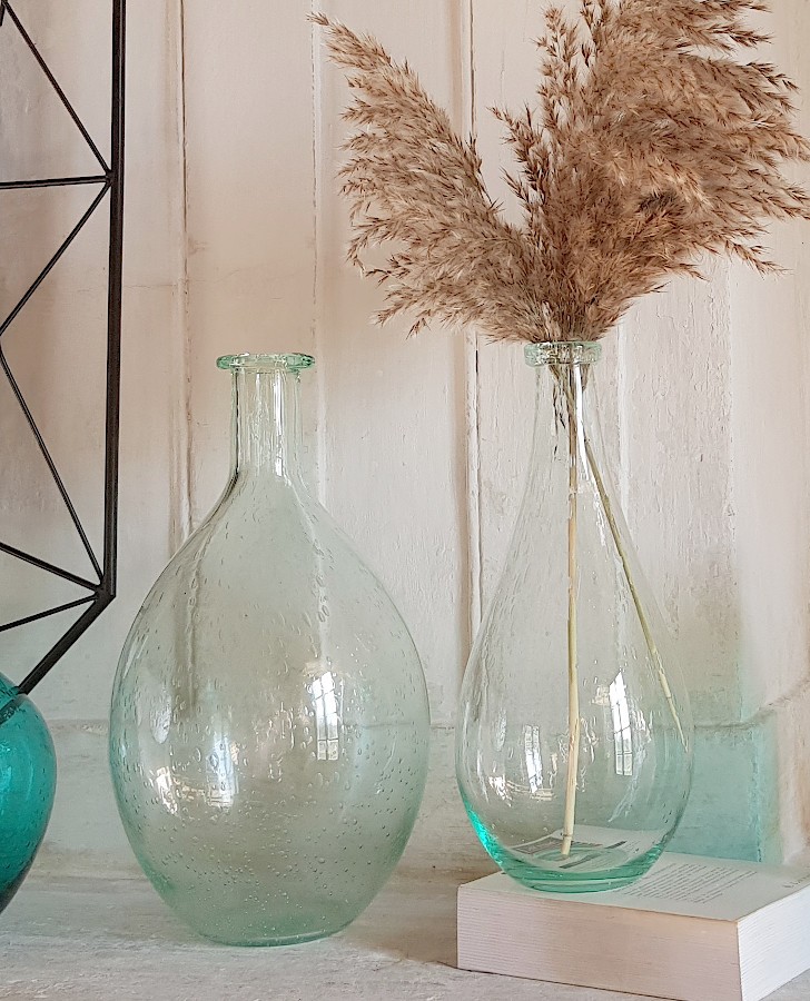 Vase bulle en verre teinté H34.5  | Deco-Delight.com