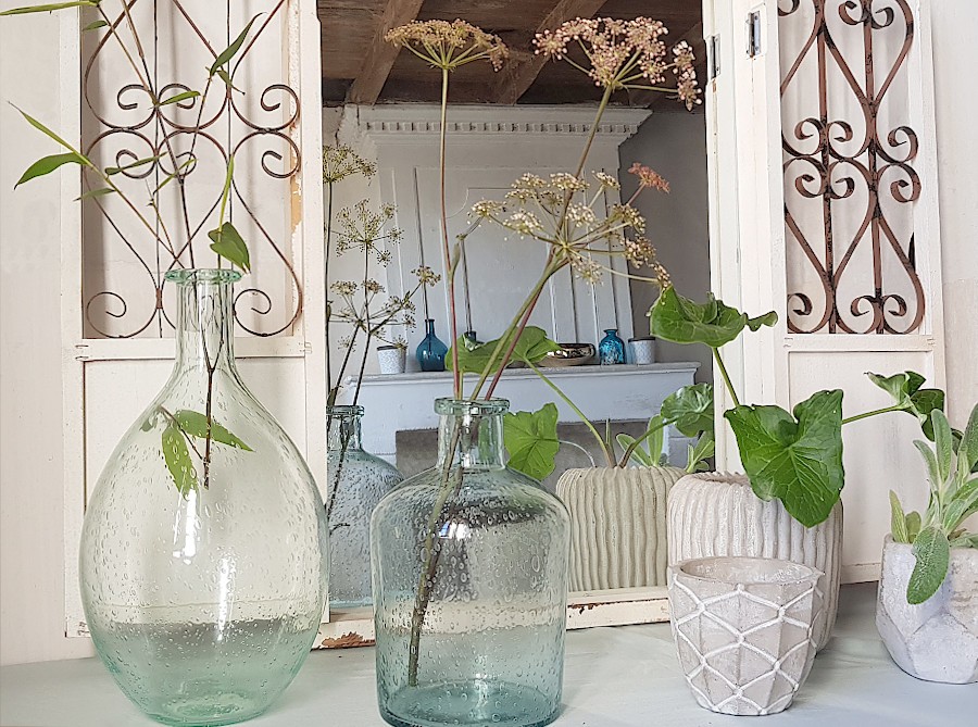 Vase bulle en verre teinté H34.5  | Deco-Delight.com