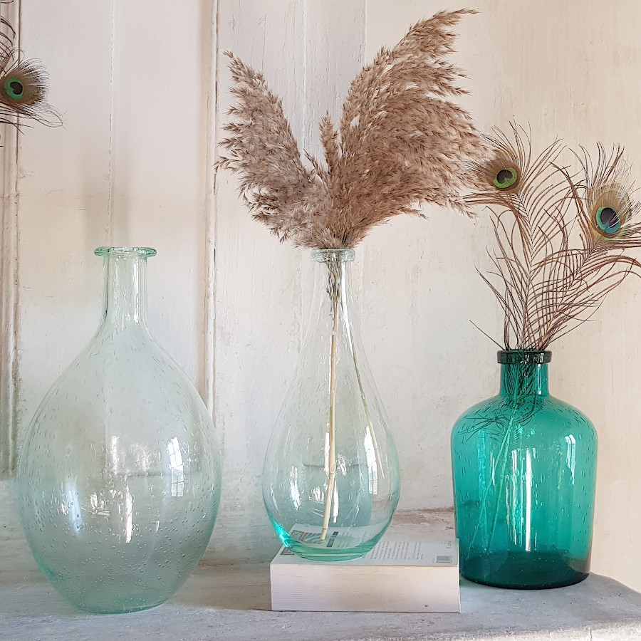 Vase bulle en verre teinté H23.5  | Deco-Delight.com