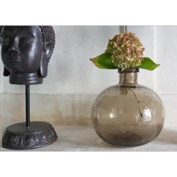 Vase bulle en verre teinté H18.5  | Deco-Delight.com