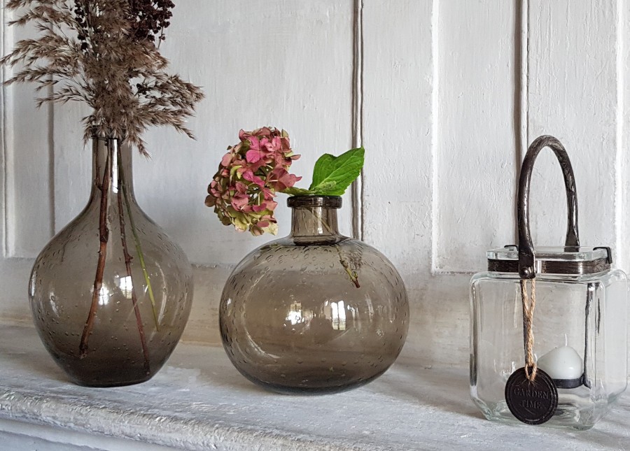 Vase bulle en verre teinté H18.5  | Deco-Delight.com