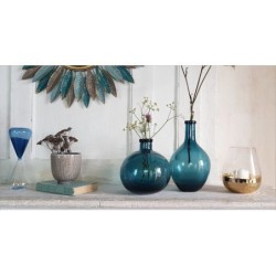 Vase bulle en verre teinté H18.5  | Deco-Delight.com