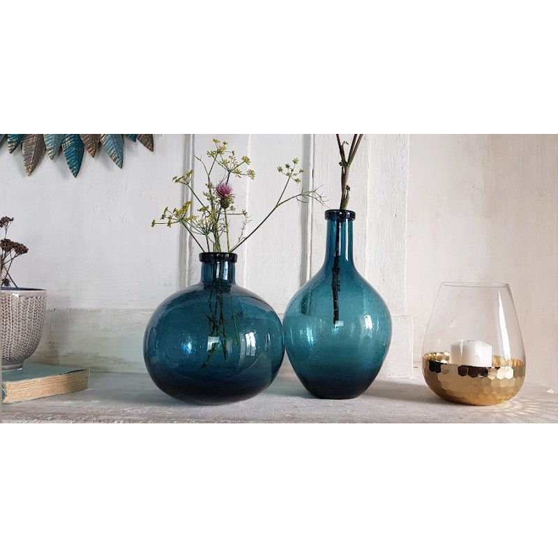 Vase bulle en verre teinté H18.5  | Deco-Delight.com Vase bulle en verre teinté H18.5  | Deco-Delight.com