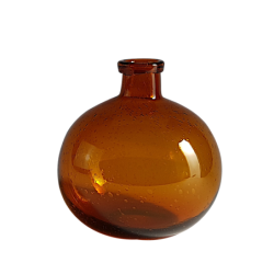 Vase bulle en verre teinté H18.5  | Deco-Delight.com