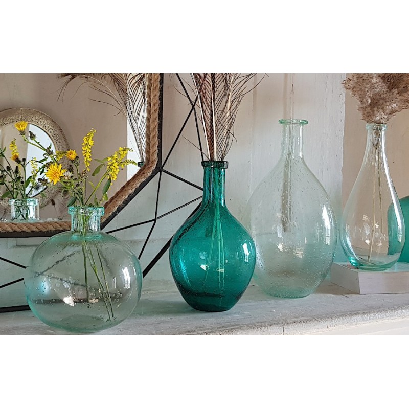 Vase bulle en verre teinté H18.5  | Deco-Delight.com Vase bulle en verre teinté H18.5  | Deco-Delight.com