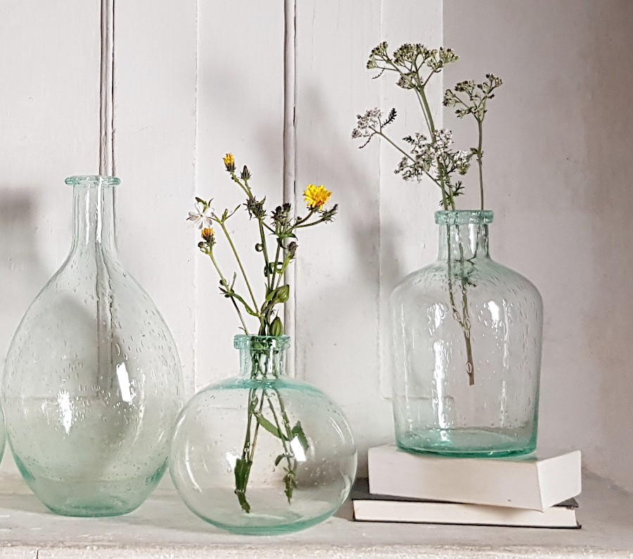 Vase bulle en verre teinté H18.5  | Deco-Delight.com