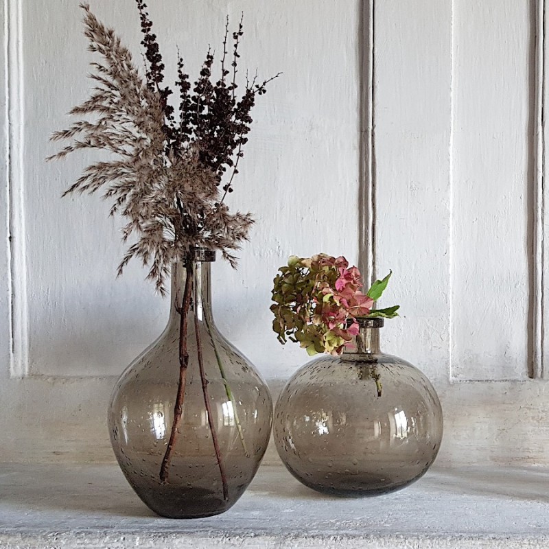 Vase bulle en verre teinté H25.5  | Deco-Delight.com Vase bulle en verre teinté H25.5  | Deco-Delight.com