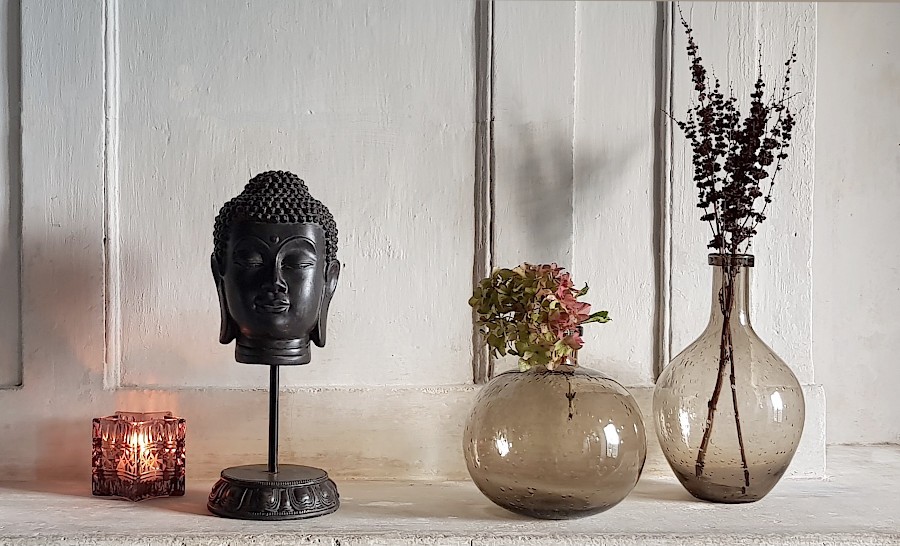 Vase bulle en verre teinté H25.5  | Deco-Delight.com
