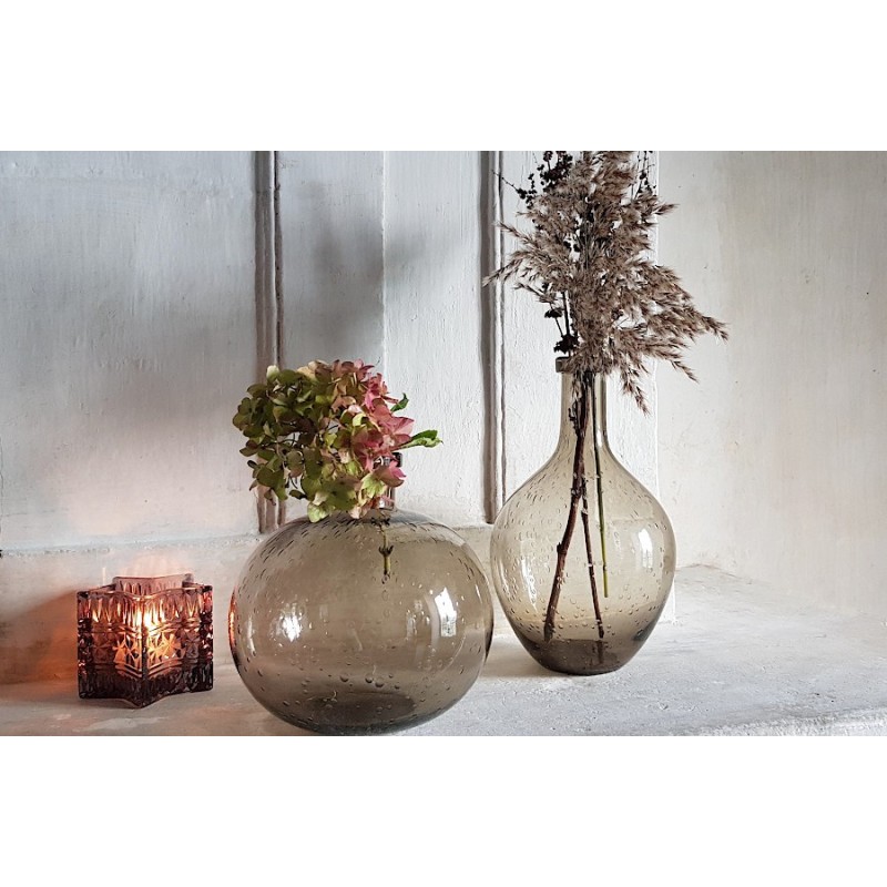 Vase bulle en verre teinté H25.5  | Deco-Delight.com Vase bulle en verre teinté H25.5  | Deco-Delight.com