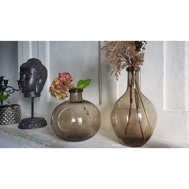 Vase bulle en verre teinté H25.5  | Deco-Delight.com Vase bulle en verre teinté H25.5  | Deco-Delight.com