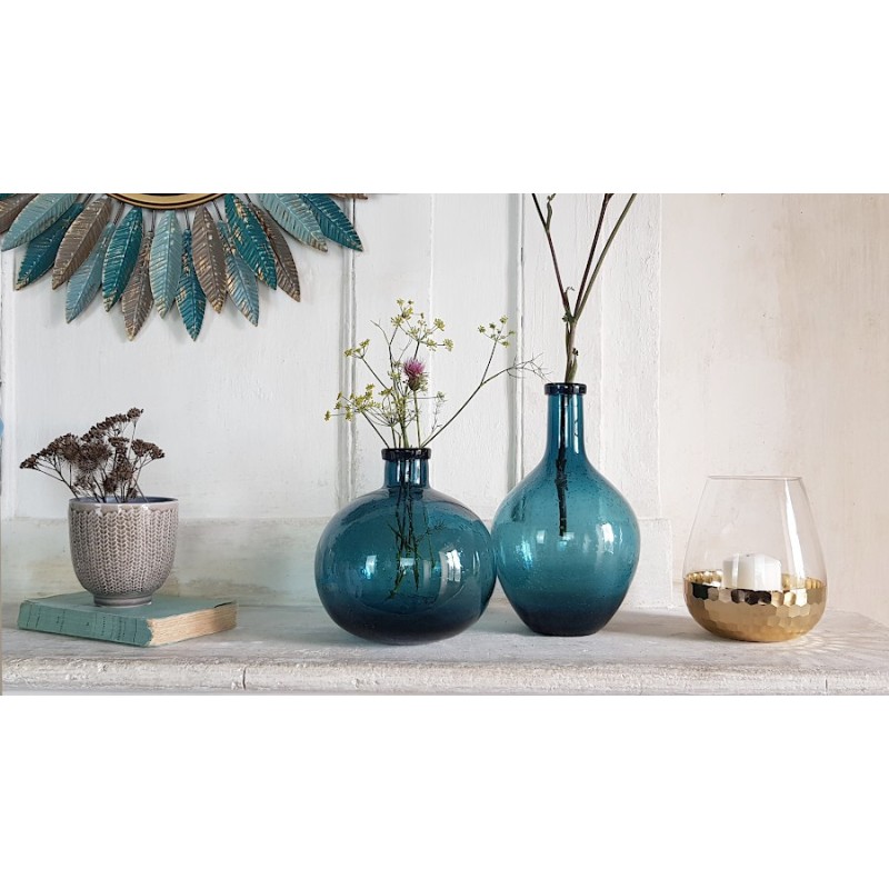 Vase bulle en verre teinté H25.5  | Deco-Delight.com Vase bulle en verre teinté H25.5  | Deco-Delight.com