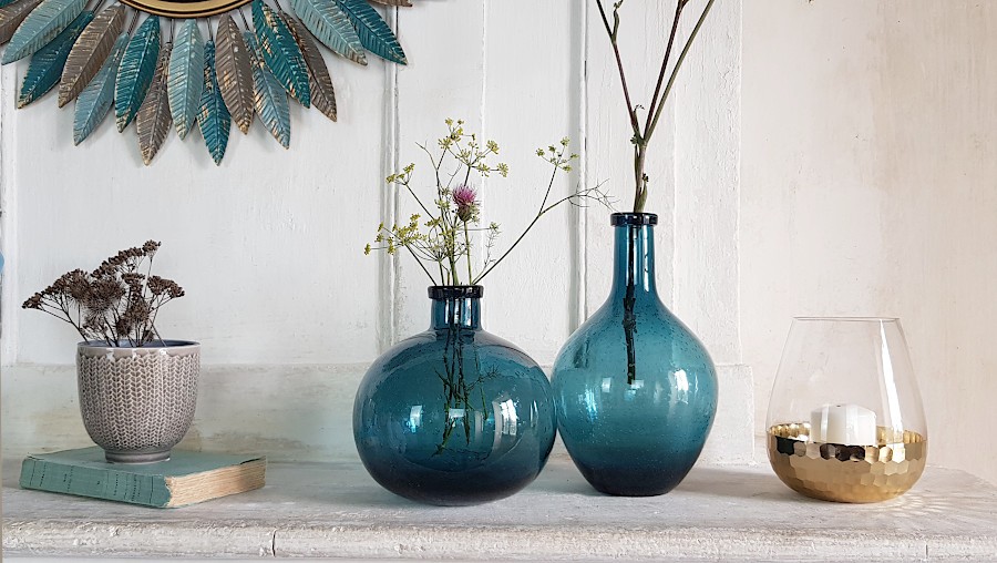 Vase bulle en verre teinté H25.5 | Deco-Delight.com Vase bulle en verre teinté H25.5 | Deco-Delight.com