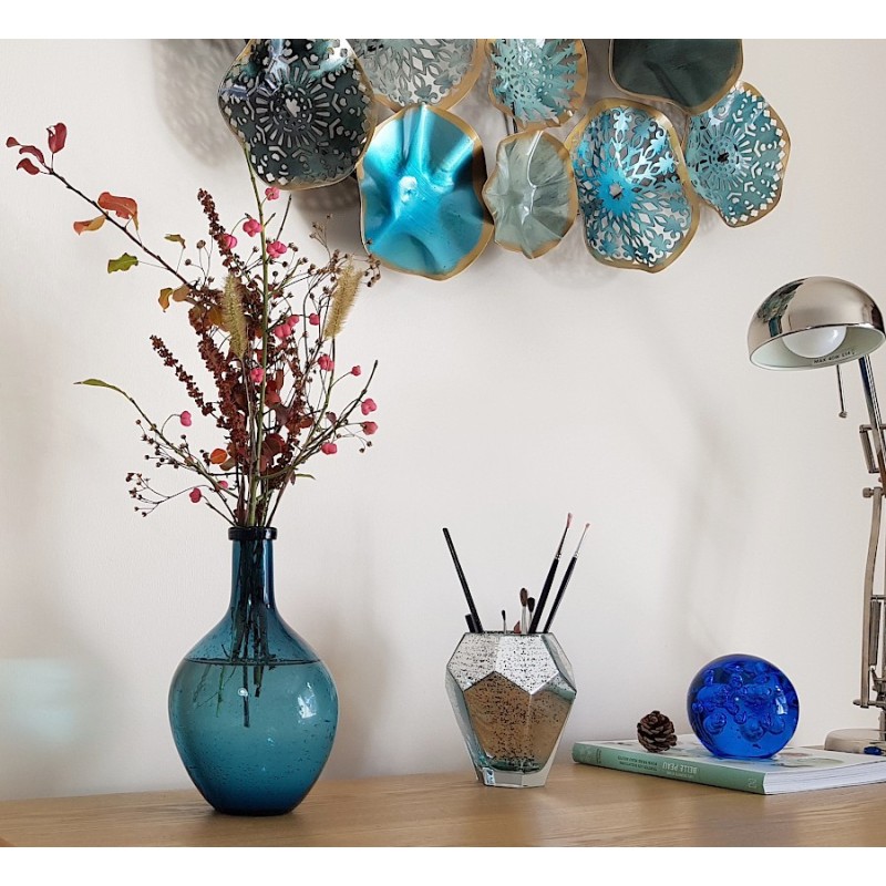 Vase bulle en verre teinté H25.5  | Deco-Delight.com Vase bulle en verre teinté H25.5  | Deco-Delight.com