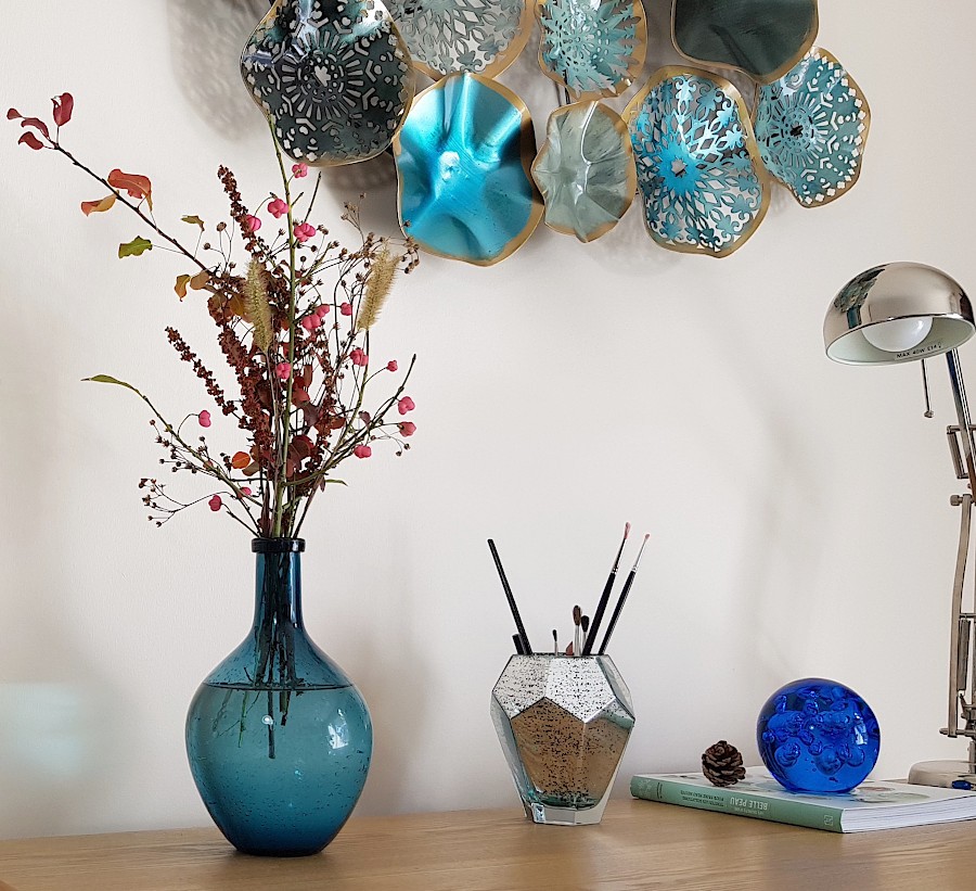 Vase bulle en verre teinté H25.5  | Deco-Delight.com