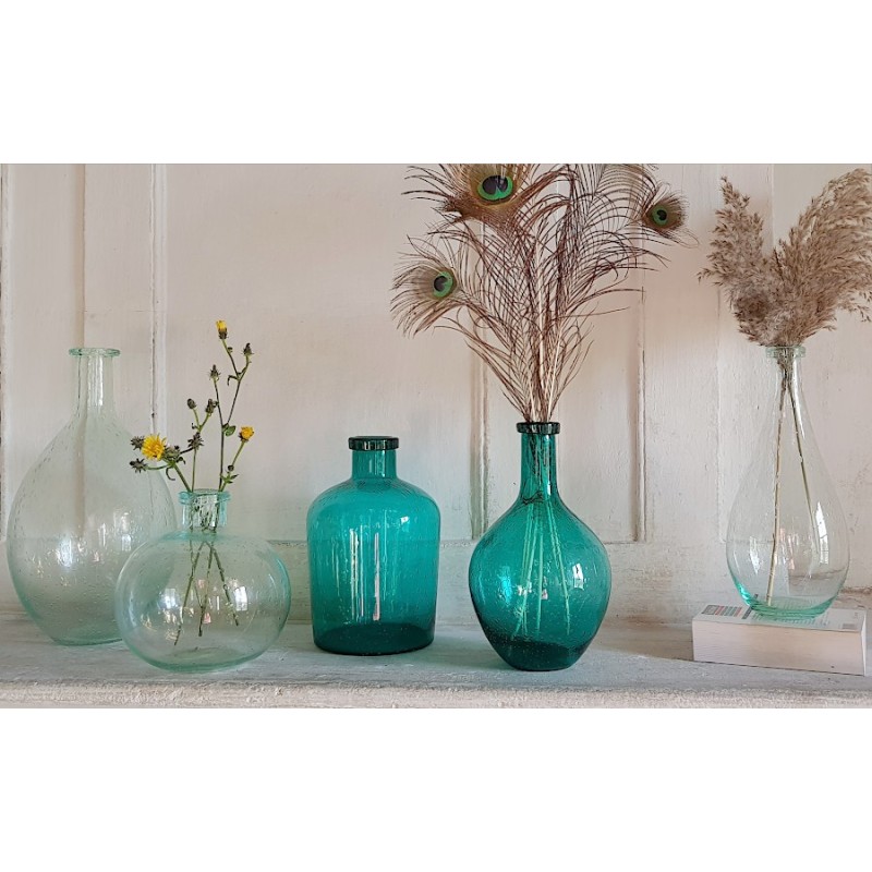 Vase bulle en verre teinté H25.5  | Deco-Delight.com Vase bulle en verre teinté H25.5  | Deco-Delight.com