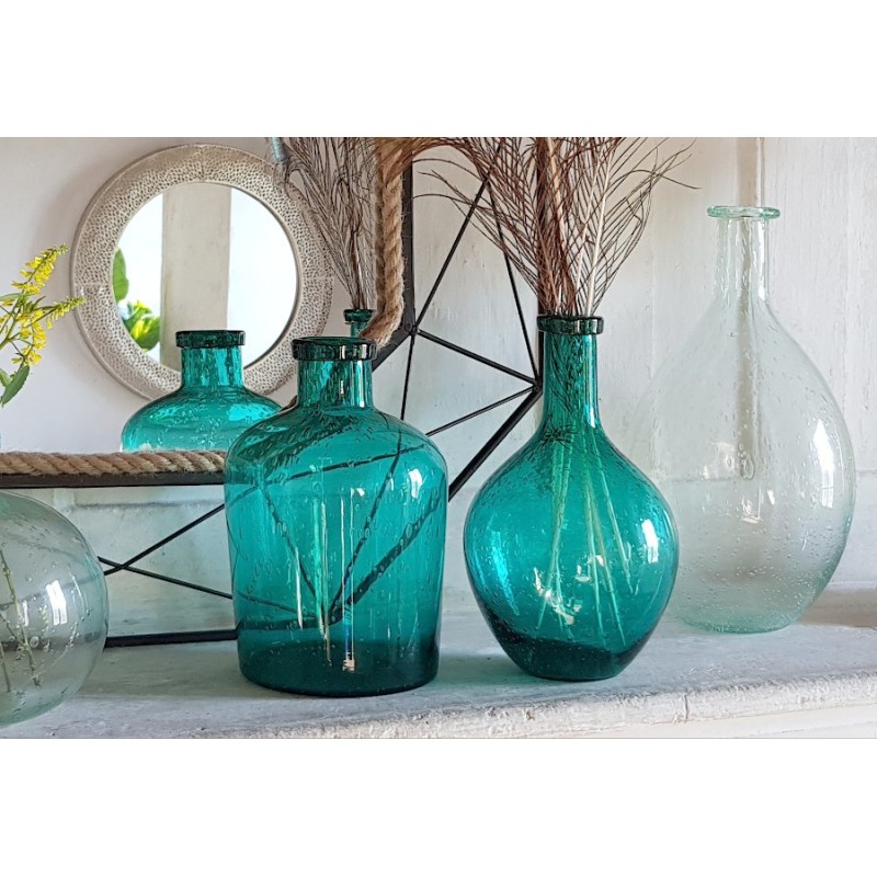Vase bulle en verre teinté H25.5  | Deco-Delight.com Vase bulle en verre teinté H25.5  | Deco-Delight.com