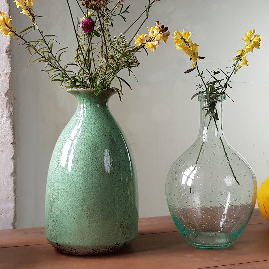 Vase bulle en verre teinté H25.5  | Deco-Delight.com