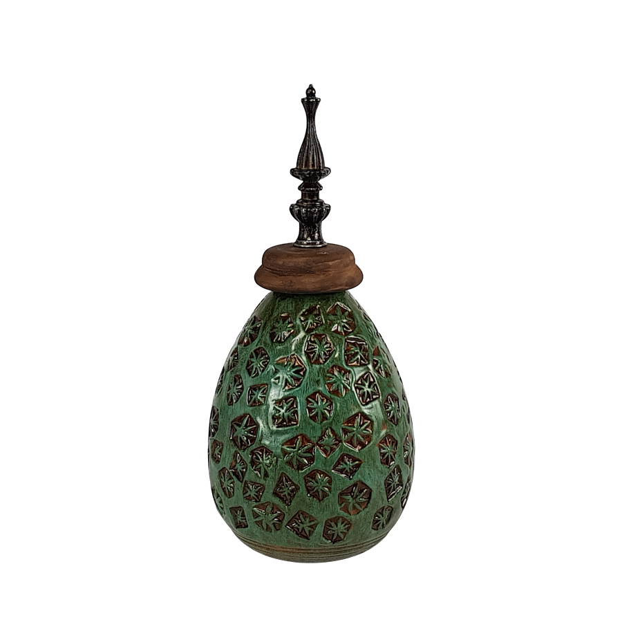 Pot céramique turquoise avec couvercle | Deco-Delight.com Pot céramique turquoise avec couvercle | Deco-Delight.com
