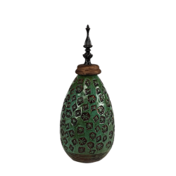 Pot céramique turquoise avec couvercle  | Deco-Delight.com