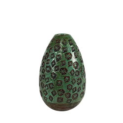 Pot céramique turquoise avec couvercle  | Deco-Delight.com