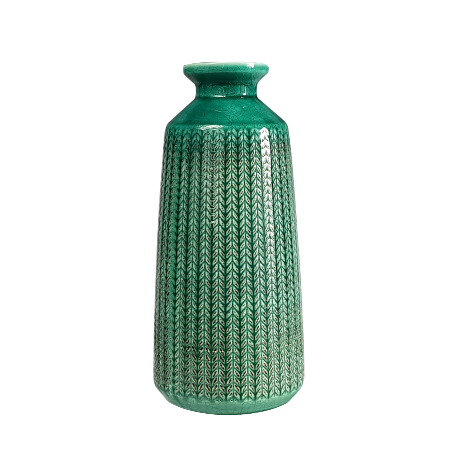 Vase blanc motif épi en céramique H29.5 | Deco-Delight.com Vase blanc motif épi en céramique H29.5 | Deco-Delight.com