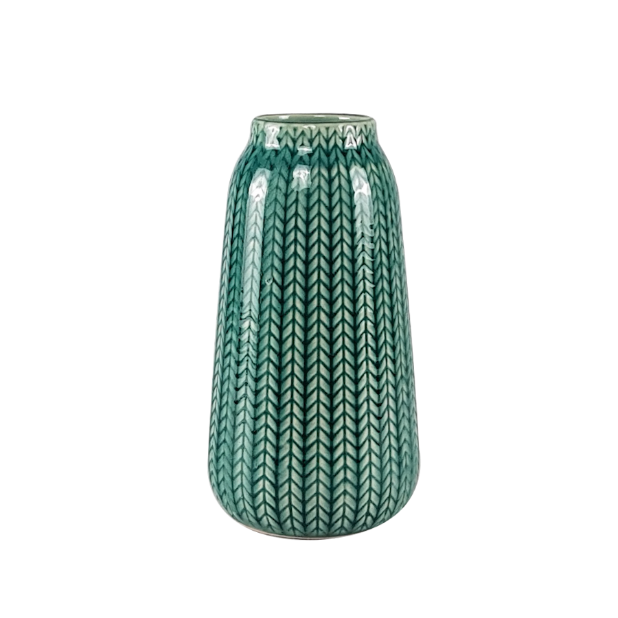 Vase céramique blanc motif épi H17 | Deco-Delight.com Vase céramique blanc motif épi H17 | Deco-Delight.com