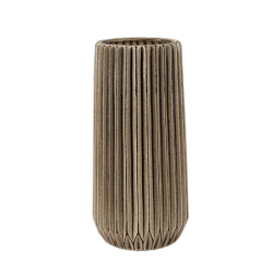 Vase plissé style origami H25  | Deco-Delight.com