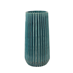 Vase plissé style origami H25  | Deco-Delight.com