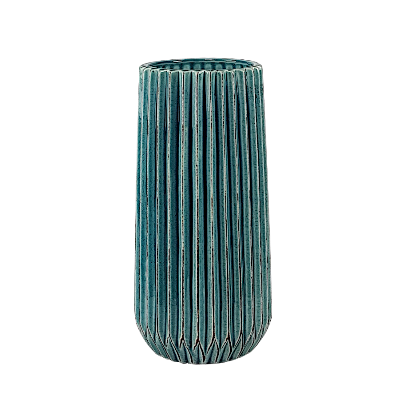 Vase plissé style origami H25  | Deco-Delight.com