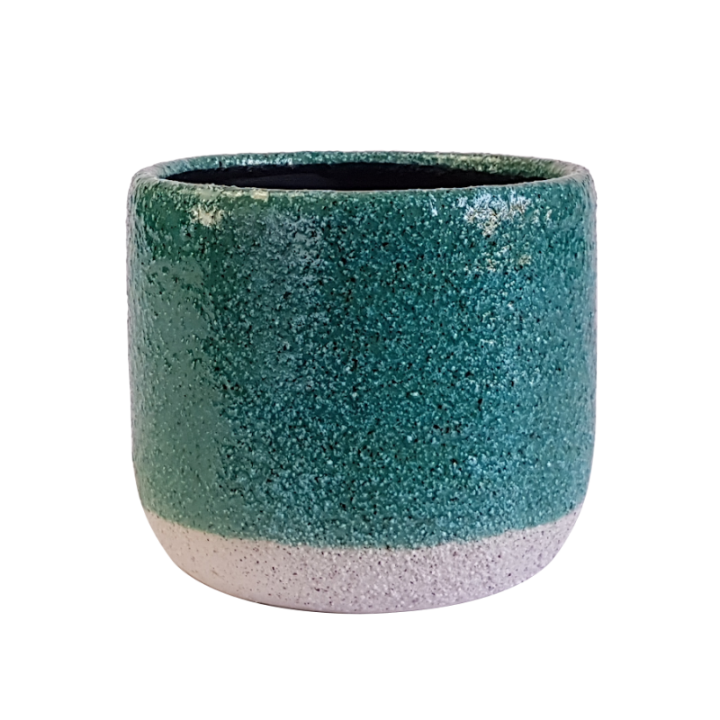 Cache-pot céramique effet sable naturel  | Deco-Delight.com