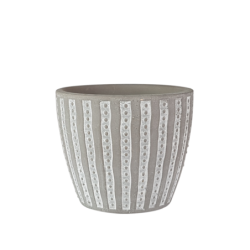 Cache-pot en céramique effet ciment  | Deco-Delight.com