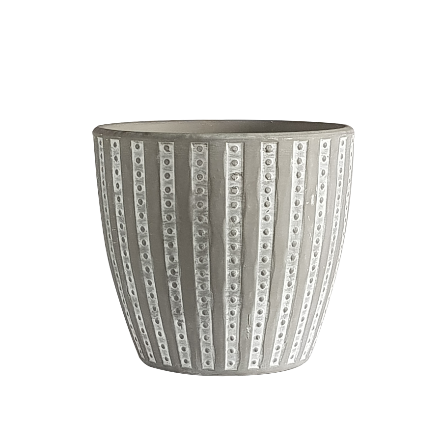 Cache-pot en céramique effet ciment | Deco-Delight.com Cache-pot en céramique effet ciment | Deco-Delight.com