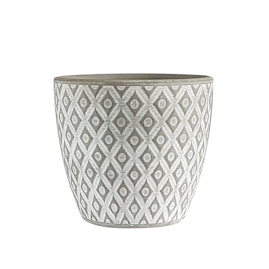 Cache-pot en céramique effet ciment | Deco-Delight.com Cache-pot en céramique effet ciment | Deco-Delight.com