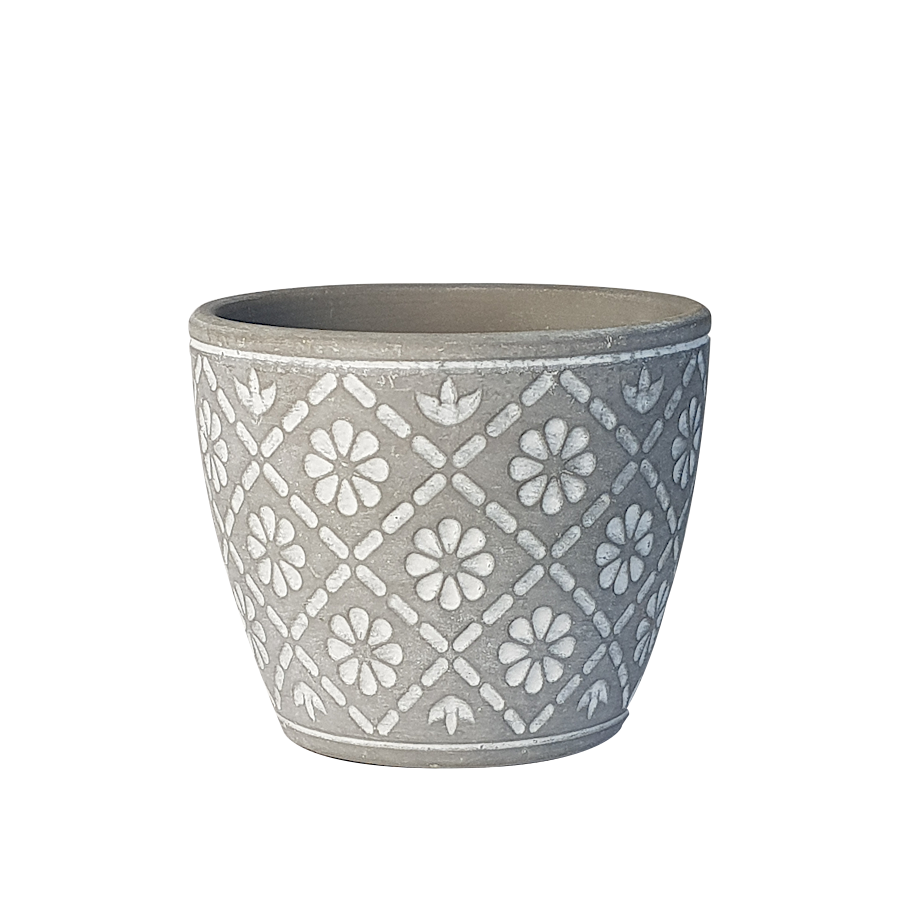 Cache-pot en céramique effet ciment | Deco-Delight.com Cache-pot en céramique effet ciment | Deco-Delight.com