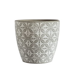 Cache-pot en céramique effet ciment  | Deco-Delight.com