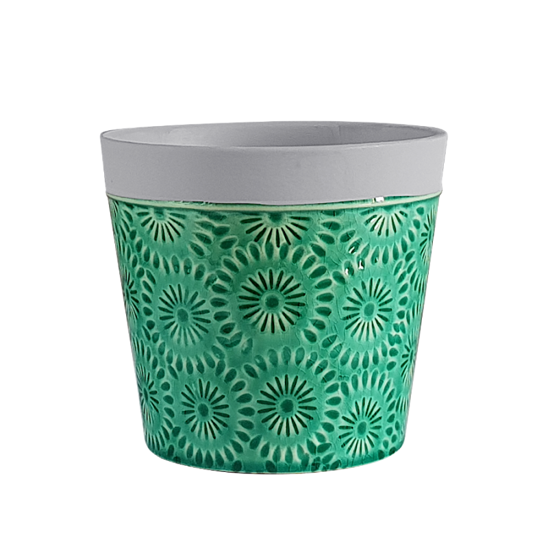 Cache-pot fleurs de pissenlit H12.5  | Deco-Delight.com