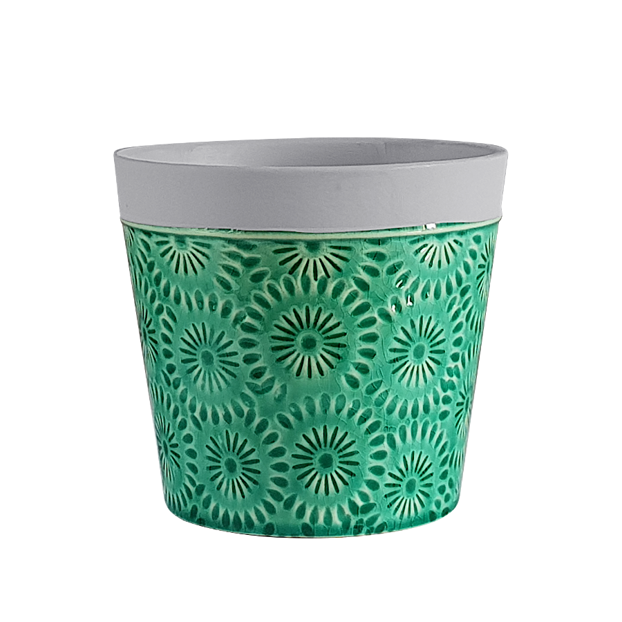 Cache-pot fleurs de pissenlit H12.5  | Deco-Delight.com